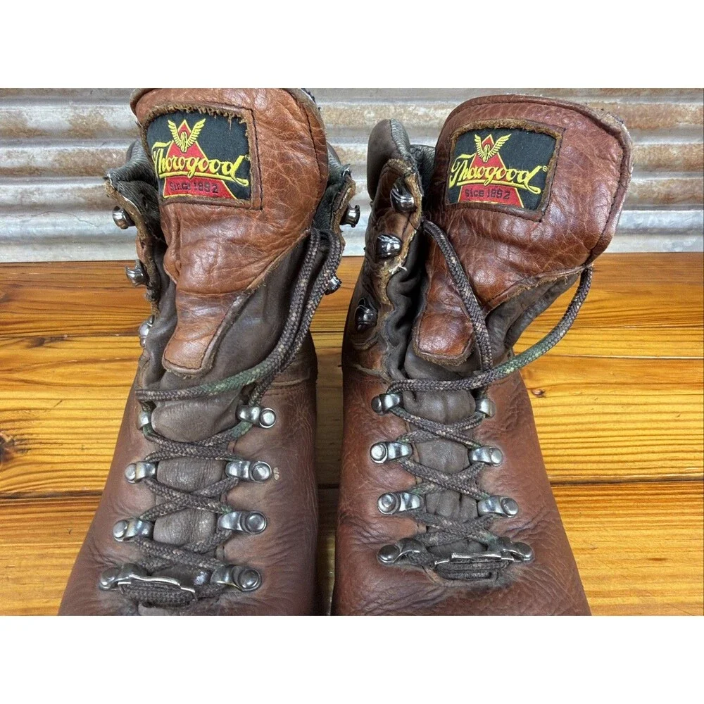 Thorogood #804-3266 Work Boot Mens 9.5EEE Composite Toe Leather NO INSOLES